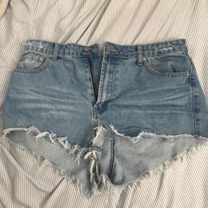 High Waisted Jean Shorts